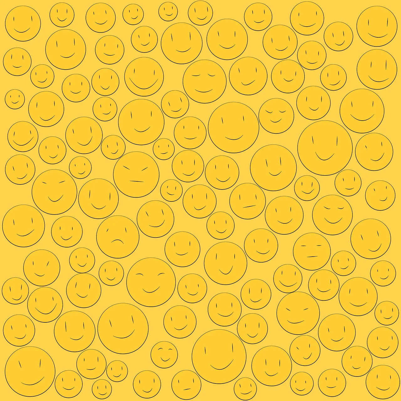 Yellow emoji wallpaper